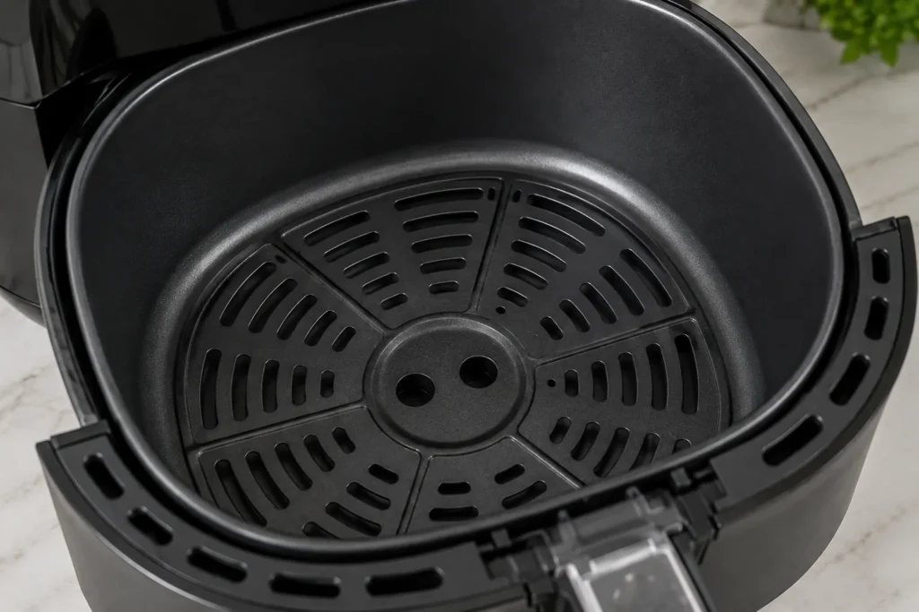 cesto de air fryer limpo